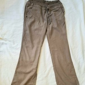 Love Tree Brown Linen Pants